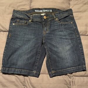 Mossimo Supply Co. Indigo Denim Bermuda Shorts